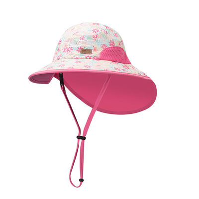%100 Pamuk UPF Dış Mekan Güneş Koruma Şapkası 58cm Childs Güneş Şapkaları