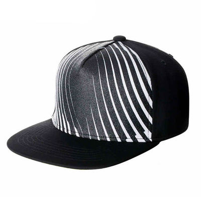 Hip Hop 5 Panel New Era Snapback Caps Özel Nakış Logo 58cm