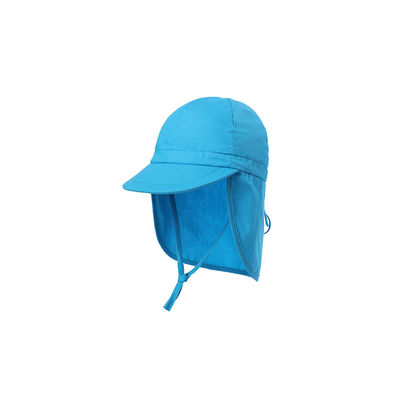 Mavi Renk Ayarlanabilir Çocuk Kepçe Şapka UPF 50+ Güneş Koruması