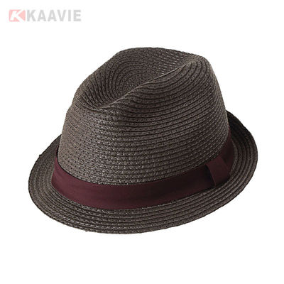 Güneş Koruması İçin Özelleştirilmiş 58cm Düz Hasır Panama Şapka Bayan Plaj Hasır Şapkaları