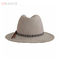 OEM kovboy fötr şapkalar Özel erkek % 100% yün fötr şapka büyük boy yumuşak şapkalar