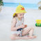 Hafif Kız Erkek Çocuk Güneş Şapkaları UPF 50+ UV Korumalı Uzun Flap 43cm Hızlı Kurutma