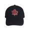 SGS 6 Panel Özel İşlemeli Beyzbol Şapkaları Kanada Akçaağaç Yaprakları