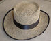 Geniş Kenarlı Düz ​​Boş Hasır Güneş Şapkaları UV Korumalı Coolie Buğday 58cm