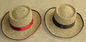 Geniş Kenarlı Düz ​​Boş Hasır Güneş Şapkaları UV Korumalı Coolie Buğday 58cm