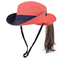 Kamp Avcılık Kadınlar Boonie Kova Şapka için 61cm İşlemeli Kova Şapka