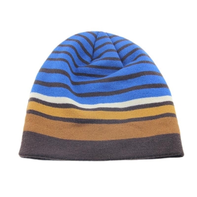 % 100 Akrilik Dikiş Beanie Şapka Moda Çizgiler Özel nakışlı Beanies