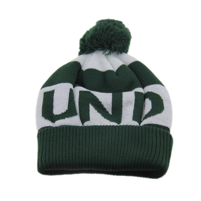 Özel Logo Yazdırma Pom Pom Jacquard Deseniyle Dikiş Beanie Şapkalar