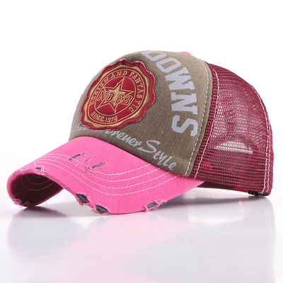 Vintage Ayarlanabilir 5 Panel Kamyon Şapkası Erkek Kadınlar Yaz Yıkanmış Kamyon Şapkası