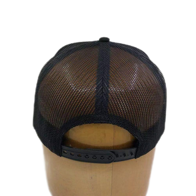 6 Panel Düz Zirve Düzenlenebilir Mesh Kamyon Şapkası Snapback Kapama ile