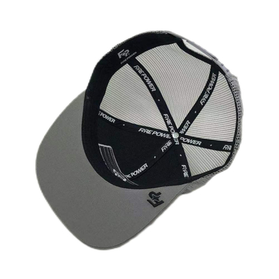 6 Panel Düz Zirve Düzenlenebilir Mesh Kamyon Şapkası Snapback Kapama ile