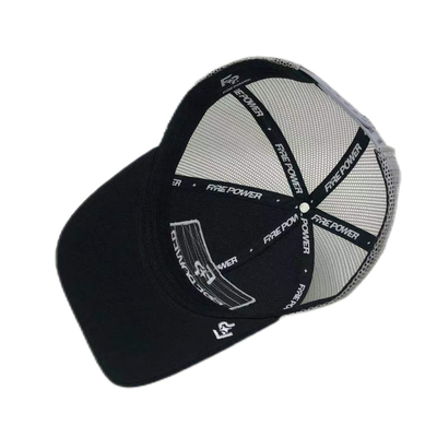 6 Panel Flat Peak Düzenlenebilir Mesh Trucker Kapakları