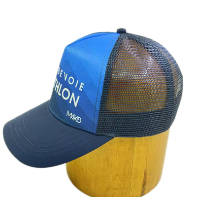 Sublimasyon Baskı 5 Panel Yüksek Profil Kamyon Şapkası Özel Yapılmış Kamyon Şapkaları