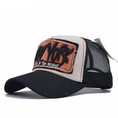 Vintage Ayarlanabilir 5 Panel Kamyon Şapkası Erkek Kadınlar Yaz Yıkanmış Kamyon Şapkası
