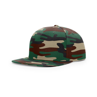Özel Ön Snapback 5 Panel Şapkalar Düz Zirve Orta Profil Snapback