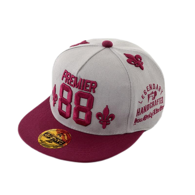 Dayanıklı Yün 5 Panel Snapback Şapka 3D nakış Beyzbol Şapkası özelleştirilebilir