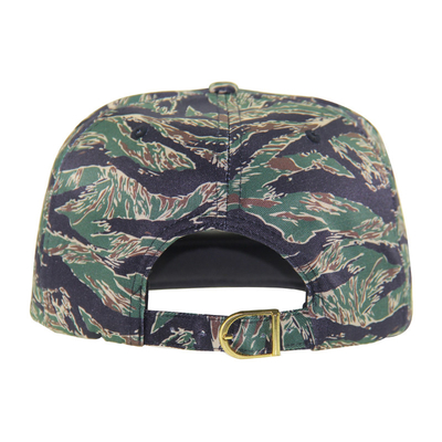 Özel Basılmış Kamuflaj Snapback Şapka 6 Panel Düz Kenarlı Snapback Şapka