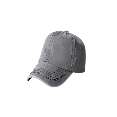 Dayanıklı fırçalı pamuklu beyzbol şapkası, 6 panel ayarlanabilir sokak giyim beyzbol şapkası