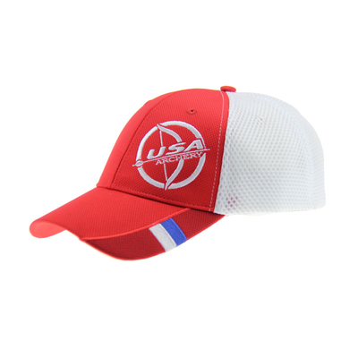 100% Polyester Mesh Fitted Baseball Caps Nefes Alıcı 6 Panel Özel nakış