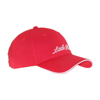 6 Panel Kırmızı Pamuk nakış Beyzbol Şapkaları, Unisex Düşük Profil Düzenlenebilir Sakin Şapkalar