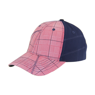 Moda 6 Panel Check Pamuk nakış Baseball şapkaları, Düşük Profil Düzenlenebilir Erkek ve Kadın Şapkaları