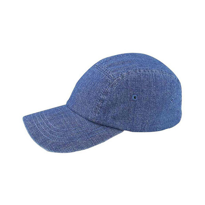 5 Panel Denim Yapı Beyzbol Şapkaları, Düşük Profil Düzenlenebilir Erkek ve Kadın Şapkaları