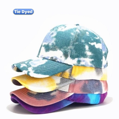 Dye Denim Dışarı Beyzbol Şapkaları Yapılandırılmamış