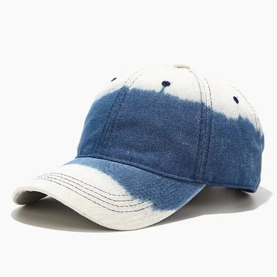 Dye Denim Dışarı Beyzbol Şapkaları Yapılandırılmamış