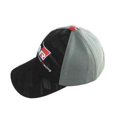 Özel nakışlı yarış şapkaları ayarlanabilir boyut 6 panel beyzbol şapkaları dayanıklı