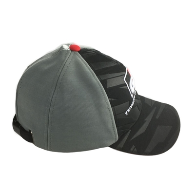 Özel nakışlı yarış şapkaları ayarlanabilir boyut 6 panel beyzbol şapkaları dayanıklı