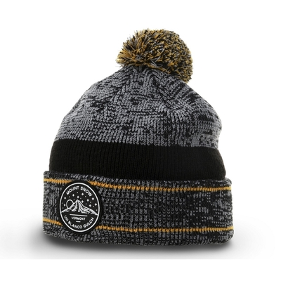 Sıcak Kış Erkek Pom Pom Beanie Şapkalar Ruber Badge Logo ile Kürt Beanie
