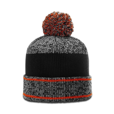 Sıcak Kış Erkek Pom Pom Beanie Şapkalar Ruber Badge Logo ile Kürt Beanie