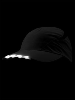 Gece koşusu için 100% Polyester Mikrofiber LED Yanan Top Kapakları