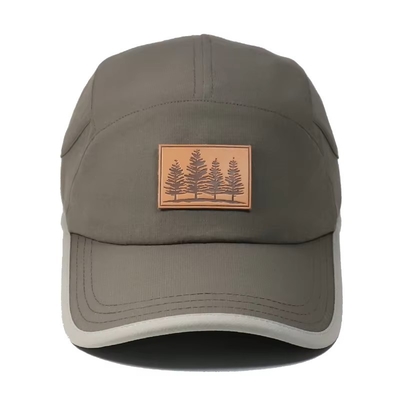 5 Panel Erkekler Gri Hızlı Kuru Poliester Beyzbol Şapkaları Koşu Beyzbol Şapkası