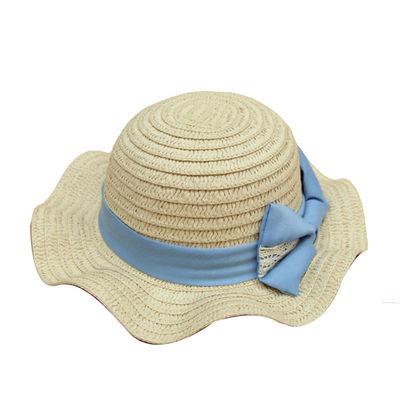 Pantone Renkli Geniş Kenarlı Hasır Şapka Bayan Plaj Şapkaları özel logo