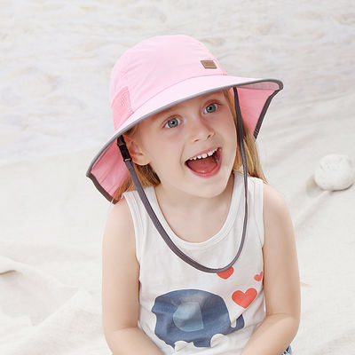 OEM ODM Açık Bebek Kova Şapkaları 45cm% 100 Polyester Nefes Alabilir