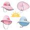 OEM ODM Açık Bebek Kova Şapkaları 45cm% 100 Polyester Nefes Alabilir