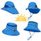 UV Dayanımlı 50+ UPF Geniş Kenarlı Çocuk Uv Güneş Şapkaları Boyun Kapaklı 43cm 55cm
