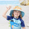 Ayarlanabilir Boyun Flap Çocuk Kova Şapkaları 46cm UV Korumalı OEM ODM