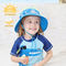 Boyun Flap Upf50+ Şapka Çocuk Geniş Kenarlı Şapkalar 43cm %100 Pamuk