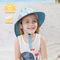 Geniş Ağızlı UPF 50+ Mesh Çocuk Kova Şapkaları 55cm Boyun Flaplı OEM ile