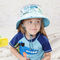 Geniş Ağızlı UPF 50+ Mesh Çocuk Kova Şapkaları 55cm Boyun Flaplı OEM ile