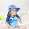 SGS Boyun Flap Çocuk Kova Şapkaları Yaz Plajı için geniş ağızlı
