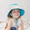 Yaz UV Korumalı Kova Şapka Yuvarlak ağızlı %100 Polyester 46cm bebekler için