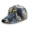 3D Nakış Logosu 59cm Ordu Kamuflaj Şapkası askeri tarz beyzbol şapkaları