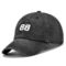 ODM Beyaz Siyah 5 Panel Beyzbol Şapkası Özel Logo Pamuk Kaplama Bantları