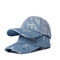 OEM Mavi Denim Kumaş Beyzbol Şapkaları Nakış 55cm Pamuklu Dimi