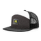 Plastik Arka Kapama Nakışlı Beyzbol Şapkaları 7 Panel Özel Kamyon Şoförü Şapkaları